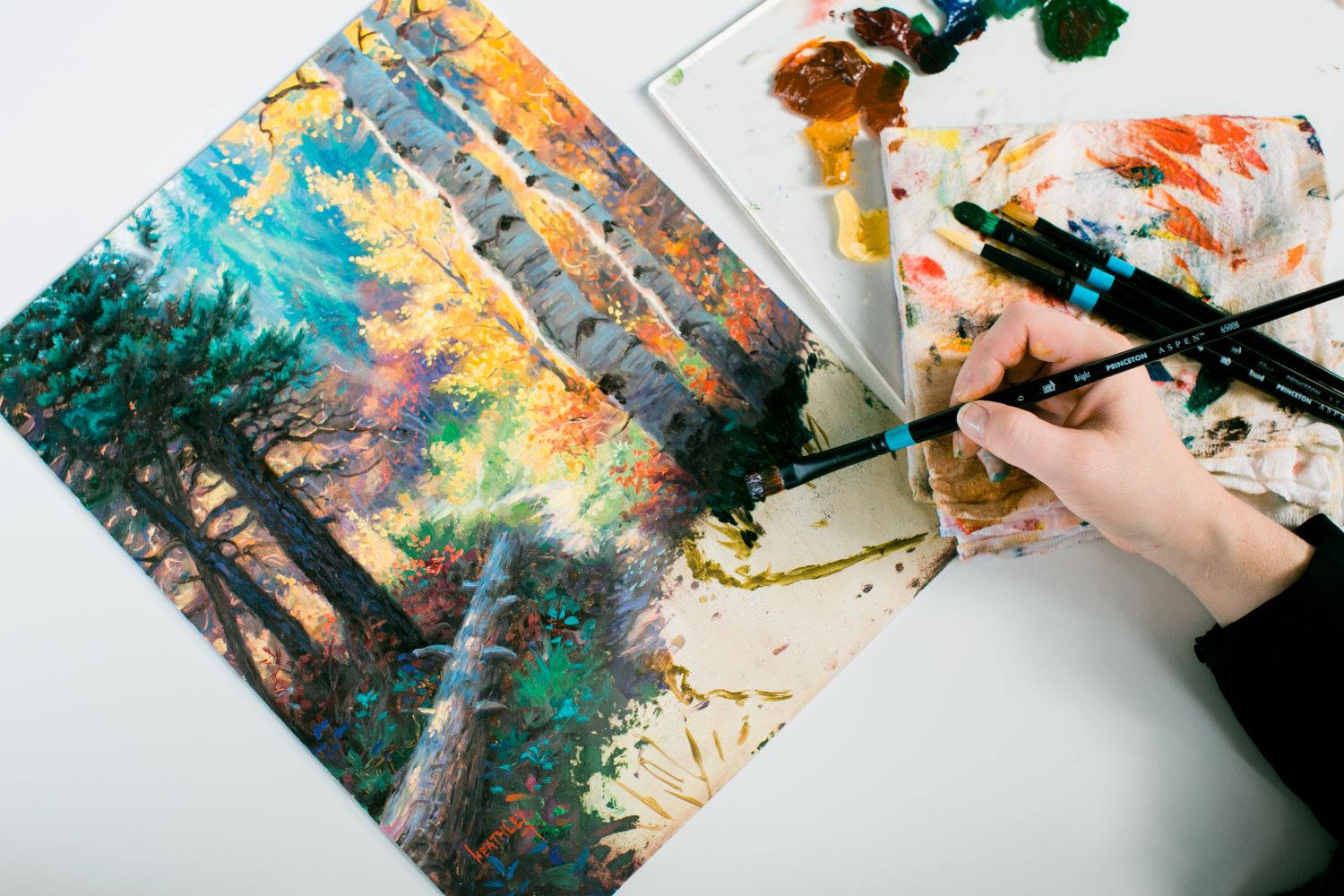 How to Organize an Oil Painting Palette Princeton Brush Company